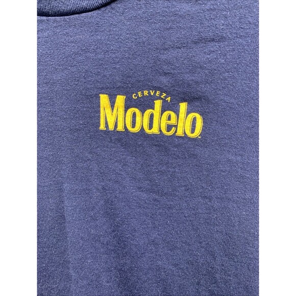 Modelo Cerveza Mens T-Shirt Navy Blue Logo Mexico Beer Party Lounging Sports XL - Picture 4 of 11